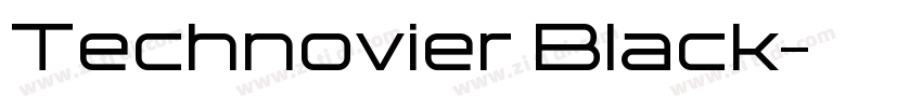 Technovier Black字体转换